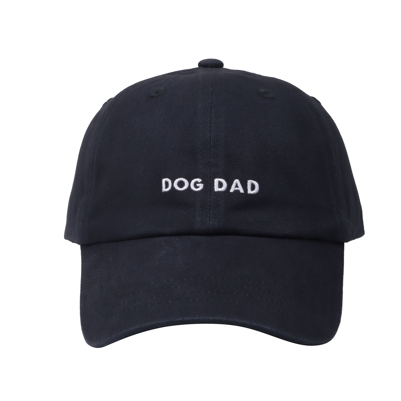 Hatphile Dog Dad Hats Embroidered Text Adjustable Fit 100% Cotton Baseball Cap