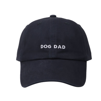 Hatphile Dog Dad Hats Embroidered Text Adjustable Fit 100% Cotton