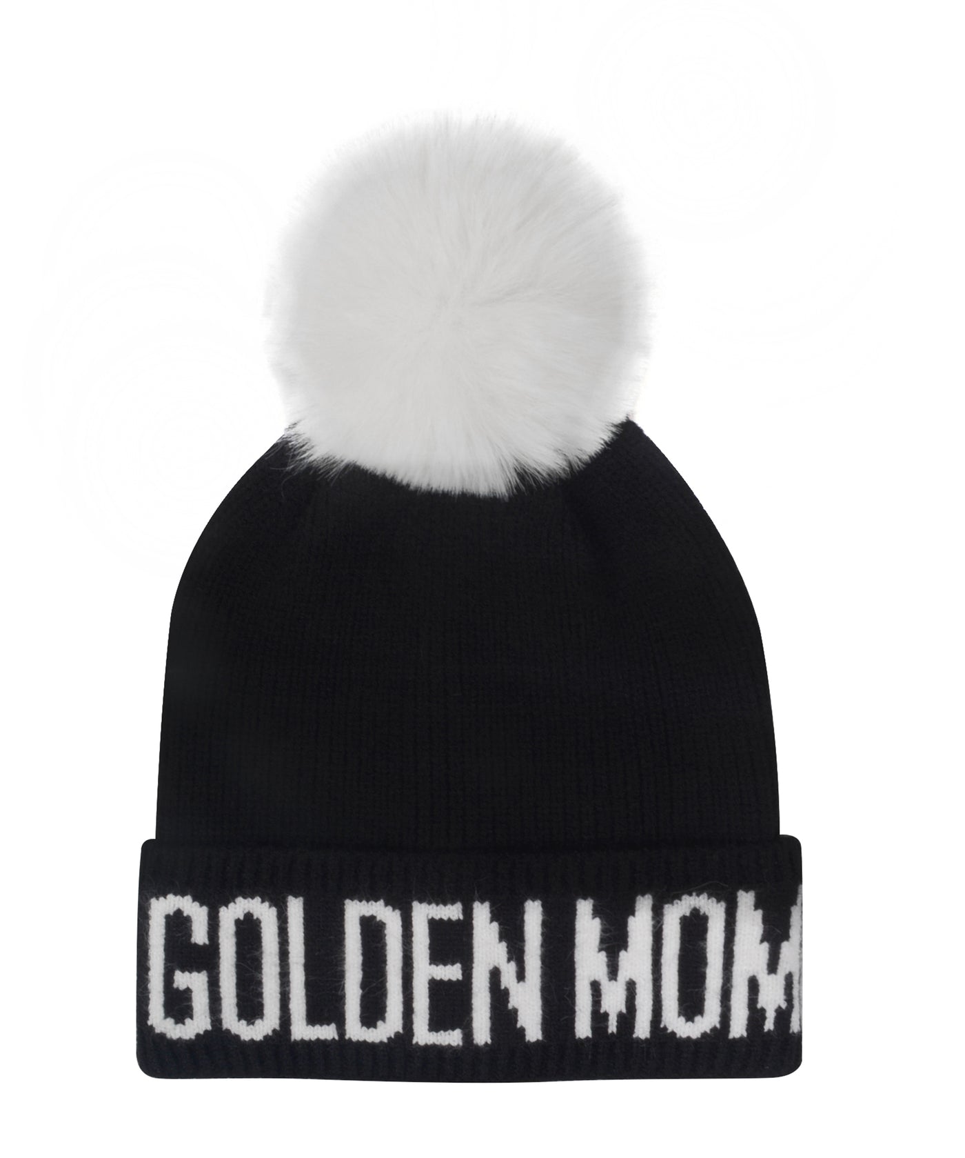 Hatphile Golden Mom Pompom Knit Beanie Toque
