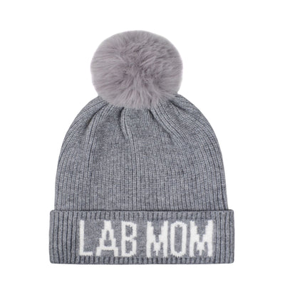 Hatphile Lab Mom Pompom Knit Beanie Toque