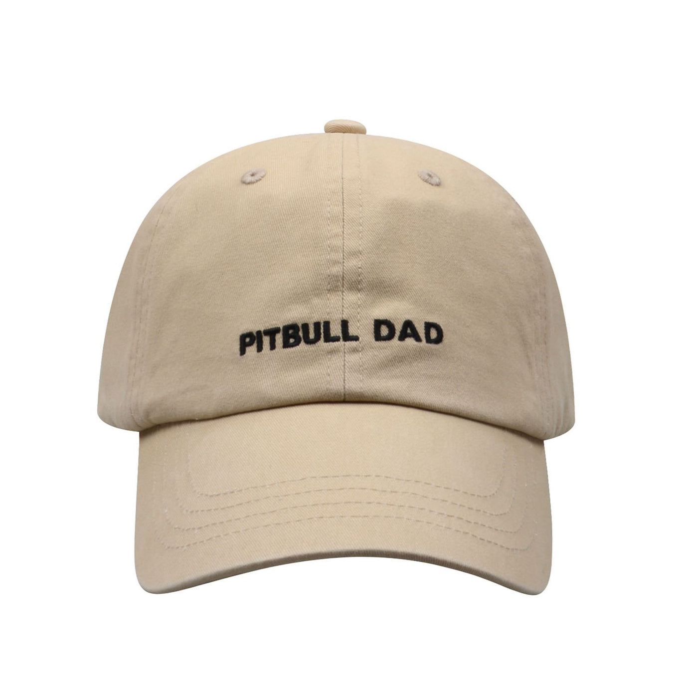 Hatphile Pitbull Dad Soft Baseball Cap