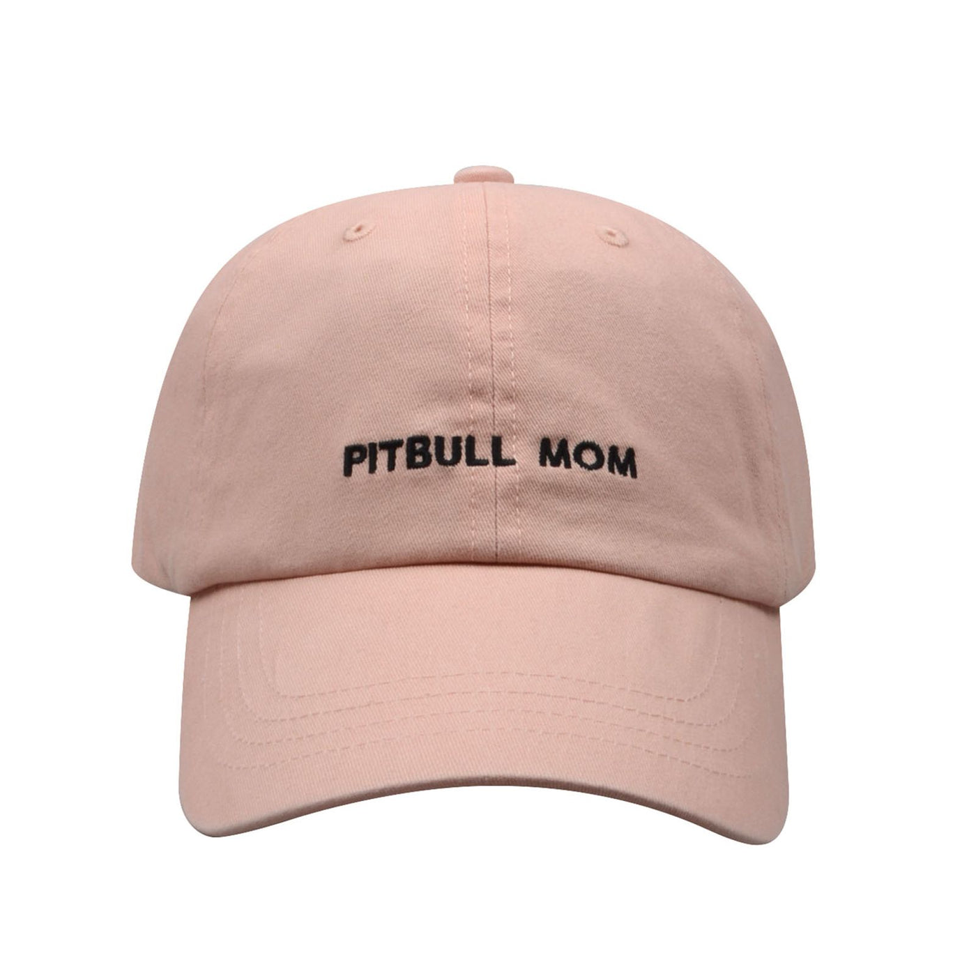 Hatphile Pitbull Mom Soft Baseball Cap