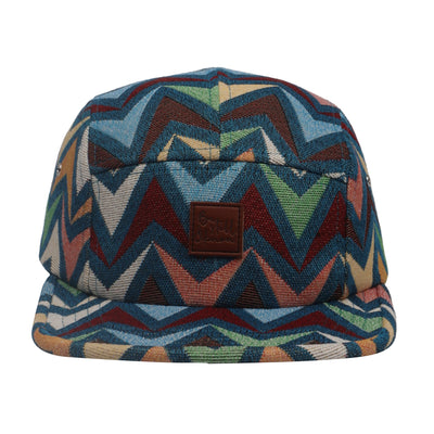 Hatphile Be Still and Know Zigzag Jacquard 5 Panel Hat Camp Cap