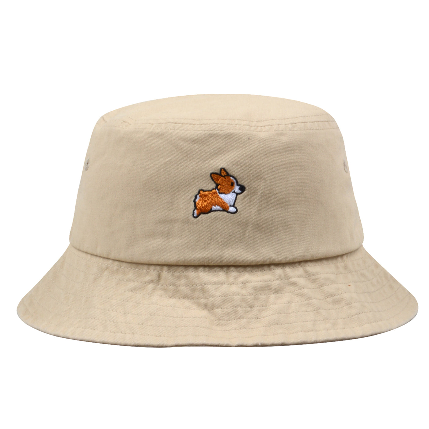 Hatphile Corgi Embroidery Bucket Hat