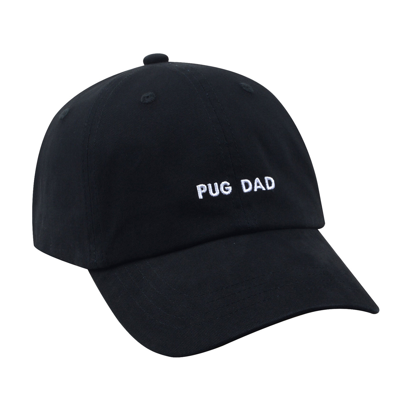 Hatphile Pug Dad Soft Baseball Cap