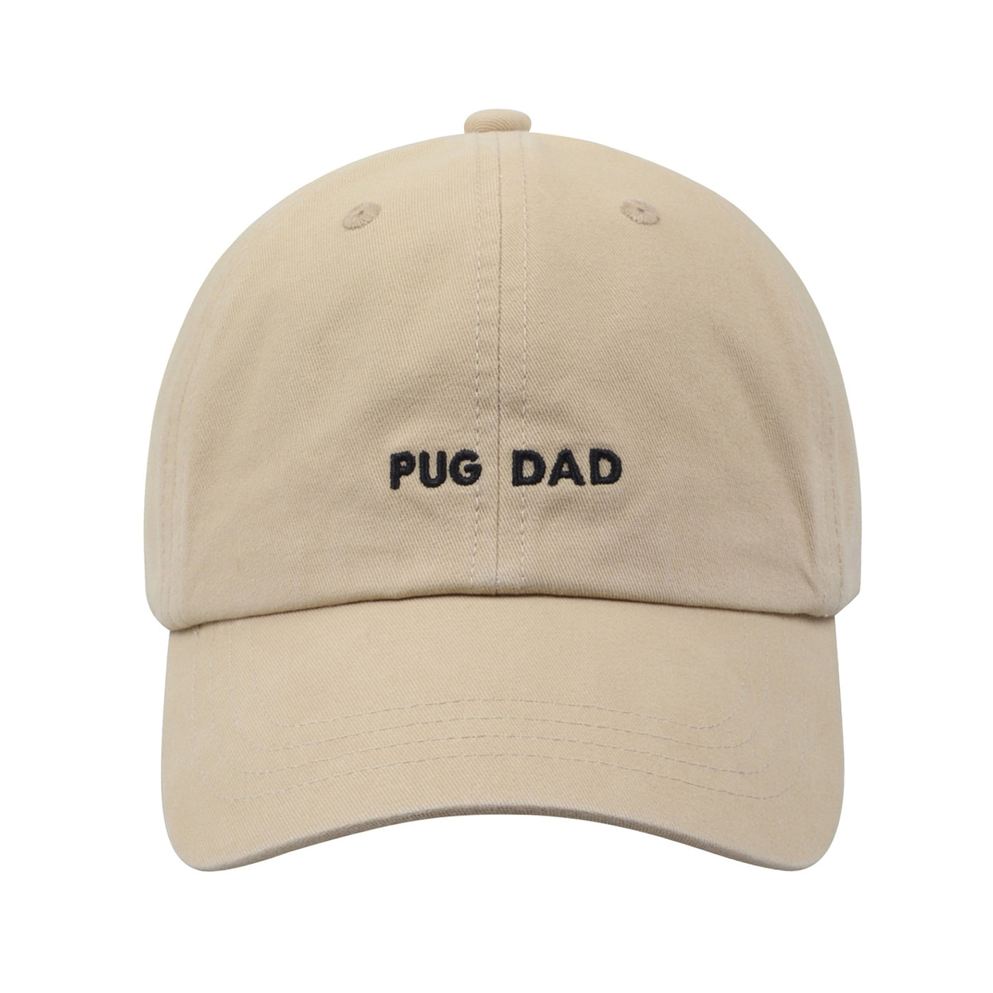 Hatphile Pug Dad Soft Baseball Cap