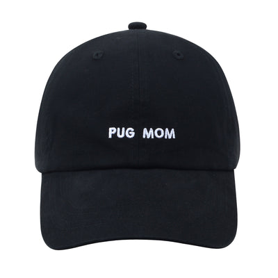 Hatphile Pug Mom Soft Baseball Cap