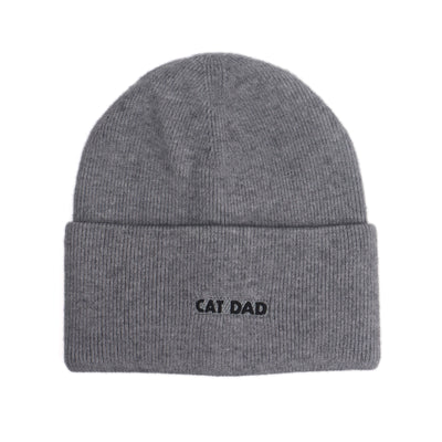 Hatphile Cat Dad Embroidery Beanie Toque